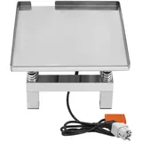 50w Beton Rütteltisch, 3000-3600 U/min Edelstahl Vibrationsplattform, 35x35x22cm Elektrisch Vibrationsplatte, 1-2mm Amplitude, 10kg Belastung, Betonrüttler für Formvibrationsformen und Formfüllung