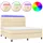 vidaXL Boxspringbett 180 x 200 cm Creme