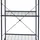 [en.casa] Küchenregal Nibe 150 x 60 x 42 cm Schwarz
