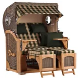 Mr. Deko Düne Teak Bullauge PE grey Dessin 506