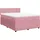 vidaXL Boxspringbett mit Matratze Rosa 140x200 cm Samt