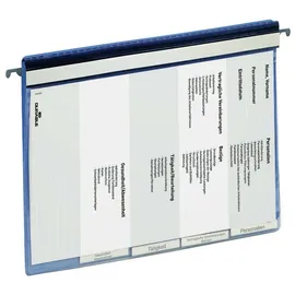 Durable Personalhefter Kunststoff blau DIN A4 5x kaufmännische Heftung, 5 St.
