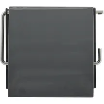 MSV Wand-Toilettenpapierhalter PS & Chromstahl Anthrazitgrau