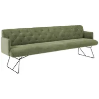 KAWOLA Esszimmerbank CHARME Cord olivgrün 166cm