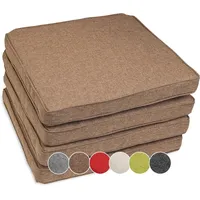 Sunnypillow 4er Set Stuhlkissen wasserdicht UV-lichtecht 50 x 50
