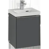 Villeroy & Boch Subway 3.0 Waschbeckenunterschrank, 1 Tür Anschlag rechts, 351x429x309mm, C58402AH, Farbe: Front/Korpus: Wine Red, Griff: Wine Red