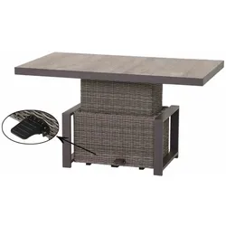 Siena Garden Corido Lifttisch Aluminium/Kunststoff/Keramik 130x75 cm