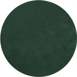Tectake Kurzflorteppich Soft Zone Ø grün, Ø 120 cm