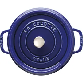 Staub Cocotte 26 cm rund dunkelblau