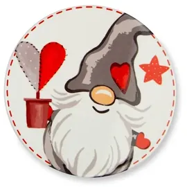 Excelsa Set mit 6 Untersetzern, Keramik, Unterseite aus Kork, Durchmesser 10,5 cm, multifunktional