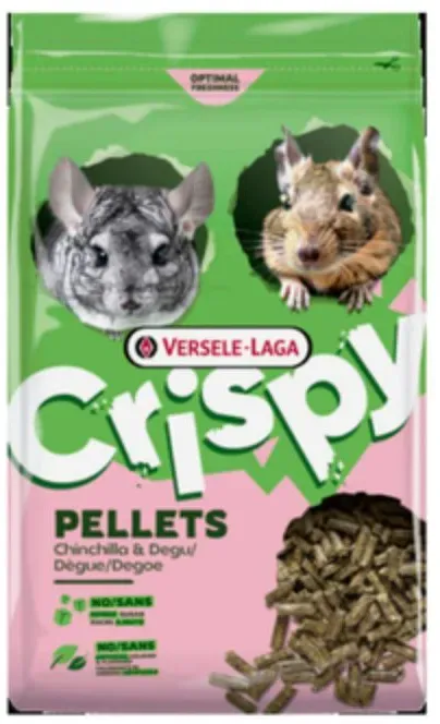 VERSELE-LAGA Crispy Pellets – Chinchilla & Degu 1kg – Pelletfutter für Chinchillas und Degus
