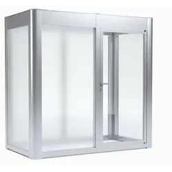 SunElements Design Gewächshaus SunGarden Deluxe mit Photovoltaik-Option 2.1 ALU Natur, Wände: ESG 5mm satiniert, Dach: 6mm Acrylglas