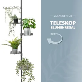 bremermann Zusatz-Pflanzenteller für Teleskop-Blumenregal onesize Grau