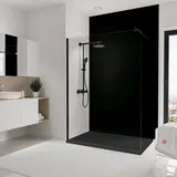 Schulte Duschrückwand Schwarz