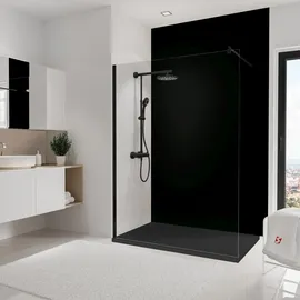 Schulte Duschrückwand Schwarz