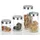 Kela Vorratsdose Bera Frischhaltebox Glas/Edelstahl Transparent/Silber 11 x 11 x 22 cm 1,7 l
