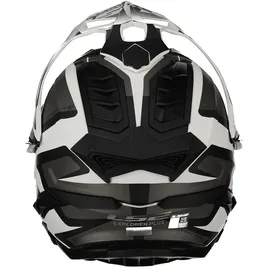 LS2 MX701 Explorer Alter Matt Schwarz / Weiß XS