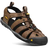 Keen Clearwater Cnx Leather Sandalen,Braun (Dark Earth/Black 0), 47.5