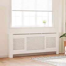 vidaXL MDF Heizkörperverkleidung Weiß 205 cm
