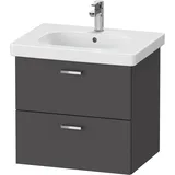 Duravit Waschtischunterbau 2 Schubkästen 60 x 0 x 0 cm Grau
