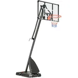 sportnow Basketballkorb, schwarz 111L x 70,5B x 293-350H cm