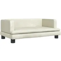 vidaXL Kindersofa Creme 80x45x30 cm Samt