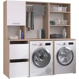 Parisot Mehrzweckschrank-Set PARISOT "Laundry 4", beige (jackson eiche nachbildung), Kastenmöbel-Sets