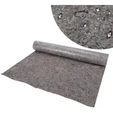 TolleTour 2x 50m Malervlies Abdeckvlies Bodenvlies Renoviervlies Schutzvlies 220g/m2 mit PE Anti Rutsch Beschichtung - Grau