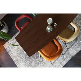 Dutchbone Esstisch MALAYA 180 x 90 cm von DutchBone mit Walnuss Furnier - Braun