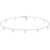 Elli Choker Geo Kreis Basic Matt Coin 925 Sterling Silber