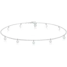 Elli Choker Geo Kreis Basic Matt Coin 925 Sterling Silber