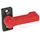 ganter norm Sperrriegel mit Anschraubflansch Rot 702-17-55-A-RS