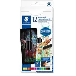 STAEDTLER 149C C12, Schwarz, Blau, Bordeaux, Braun, Grün, Orange, Pfirsich, Rot,