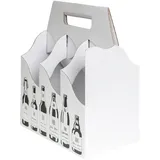 karton-billiger | Flaschenträger Bierträger Six-Pack Sixpack Träger f. 6 Bierflaschen MOTIV | 25 Stück