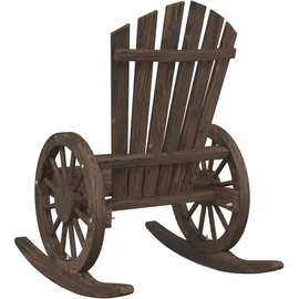 vidaXL Adirondack-Schaukelstuhl Massivholz Tanne