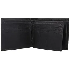 mano Don Simon Geldbörse Leder 11 cm - Schwarz