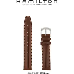 Hamilton - Khaki Action Chrono Band-set Leder-braun-18/18 H690.613.101 - braun
