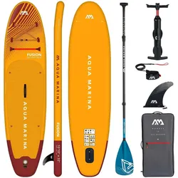 AQUA MARINA FUSION SUP Board Stand Up Paddle aufblasbar CARBON PADDEL 330 cm