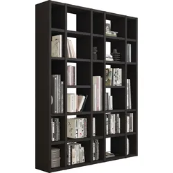Regal FIF MÖBEL "TORO", braun (schwarzbraun eiche), B:170,4cm H:221,3cm T:33,2cm, Holzwerkstoff, Regale, Bücherregal Standregal