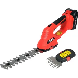 Yato Gras- und Heckenschere 18V 10 cm inkl. 1 x 2,0 Ah + Ladegerät