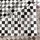 Carpet City Teppich Modern Karo-Look - 160x225 cm Grau Meliert - Kurzflor Teppiche Wohnzimmer