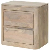 MASSIVMOEBEL24.DE Nachtschrank Toronto 50 x 35 x 50 cm Weiß
