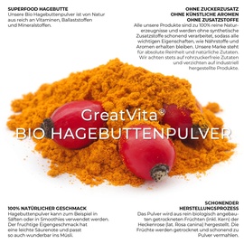 greatvita Bio Hagebuttenpulver 800 g