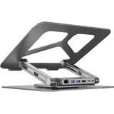 UNITEK USB-C Laptop-Dockingstation Laptopständer, Notebook Ständer, Grau