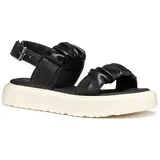 GEOX J KODETTE Gir Sandal, Black, 37 EU