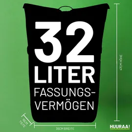 Hellweg Druckerei Huuraa Kurierrucksack Karlsruhe verliebt 30-44 Liter Black Melange Fairtrade Rolltop Rucksack Geschenkidee - Schwarz