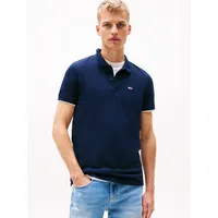 Tommy Jeans Placket Slim Fit Kurzarm-poloshirt - Dark Night