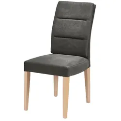 Woodford Esszimmerstuhl mit Steppung im Rücken Badu , grau , Maße (cm): B: 51 H: 98 T: 65.0