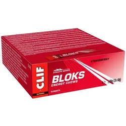 Clif Bar Unisex Clif Shot Bloks Strawberry Karton (18 x 60g)