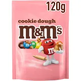 M&M's M&M’s Cookie Dough, Knackige Schokolinsen mit Keksteiggeschmack und bunter Zuckerhülle als Süßigkeit, Schokolade zum Teilen, 1 x 120 g